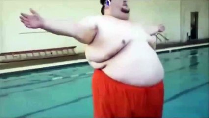 fat man pool jump