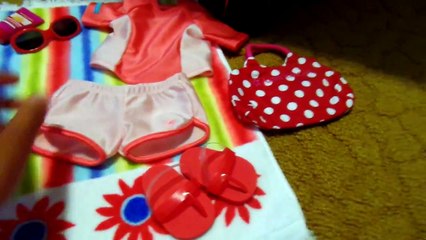 How to pack a Travel for your American Girl Doll Island/Beach style