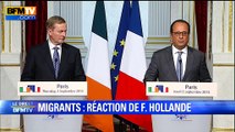 Réfugiés et migrants: Hollande et Merkel proposent un 
