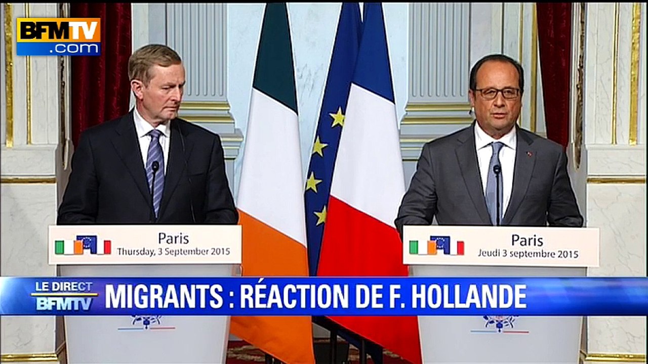Réfugiés et migrants: Hollande et Merkel proposent un "mécanisme permanent et obligatoire"