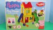 Peppa Pig Blocks Mega House Play Doh Muddy Puddles George Construction Set Stop Motion Dis