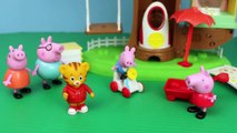 Peppa Pig Treehouse Family Holiday Play Doh Muddy Puddles at Daniel Tiger s Tree House DisneyCarToys