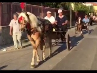 Gricignano (CE) - Festa Sant'Andrea, sfilata di carri popolari (31.08.15)