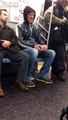 Self-described gay comedian argues with homophobic lunatic on the NYC subway