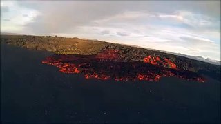 Video Montage Shows Holuhraun Lava Field Evolution Over Six Months