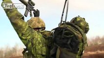 Canadian Soldiers Participate in Helicopter Insertion | Live Fire Training
