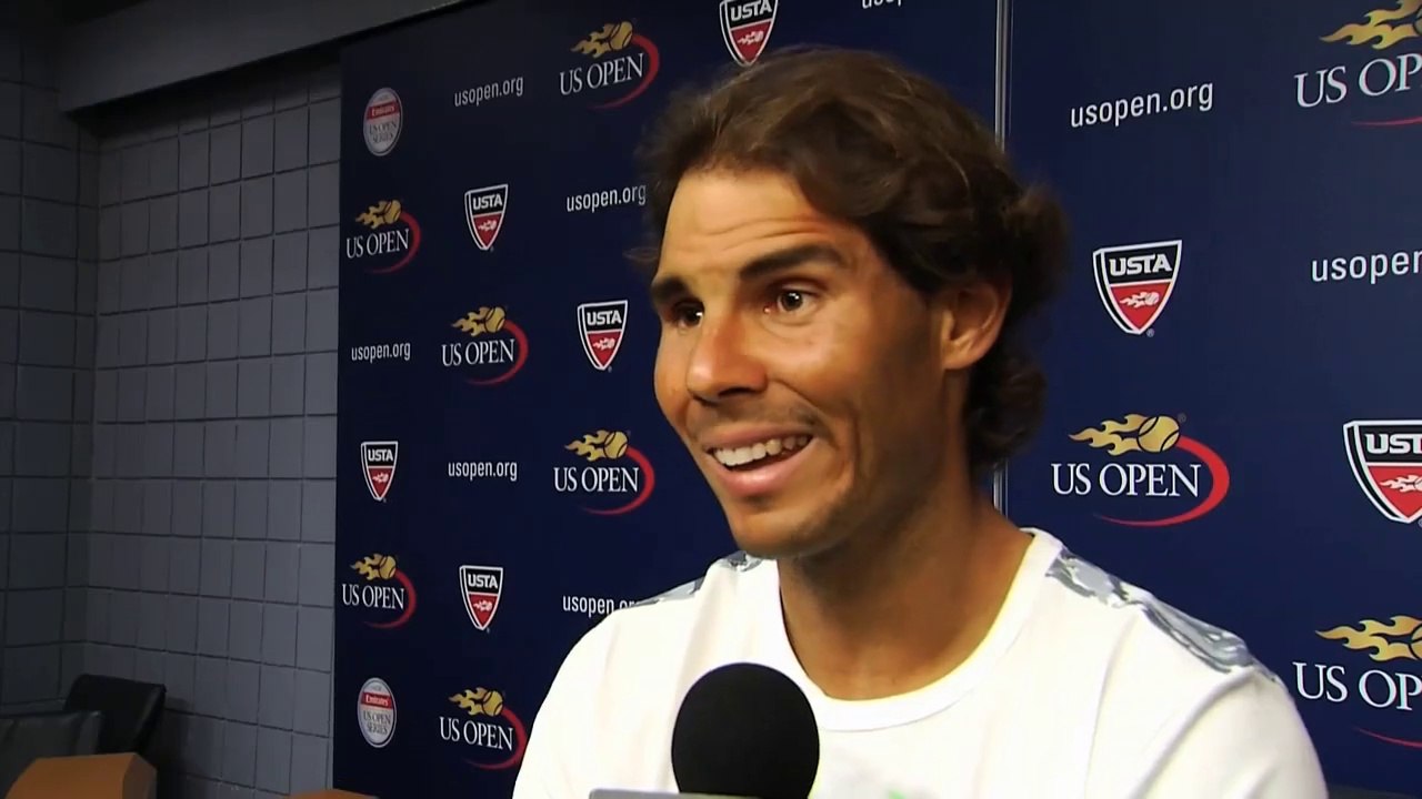 Rafael Nadal Interview after R2 at USO'15 (in Spanish)