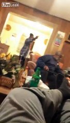 Two drunk elderly sisters fighting over nothing