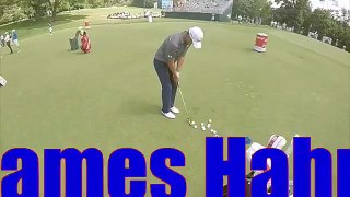 James Hahn Barclays Practice Chipping by Charles Lightfoot