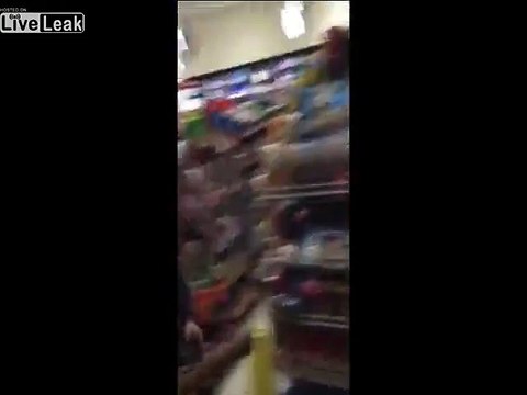 Wild Gas Station Employees Get Rocked With Their Own Bats After Trying To Swing On Dude For Stealing