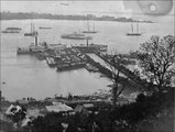 Film-Like Photographic Sequence of Activity at a Wharf Along Potomac Creek During the Civil War