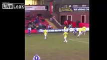 Unbelievable Body Slam In A Football Game - Worcester City Vs Stockport County