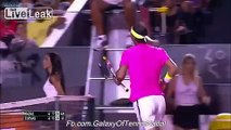 Rafael Nadal change the short through the match against Pablo Cuevas Rio Open 2015 Quarter Final