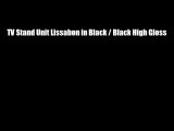 TV Stand Unit Lissabon in Black / Black High Gloss