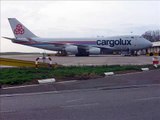 Boeing 747 Cargolux Departing Maastricht Aachen Airport