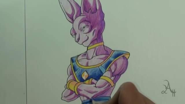 Como Dibujar a Bills Dios de la Destruccion - Dragon Ball Z La Batalla de los Dioses ░ ANIMADOS