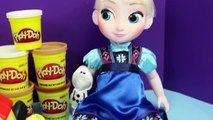 Frozen Play Doh Peppa Pig Tea Party Elsa Anna Toddler Dolls Playdough Food Cookies DisneyCarToys