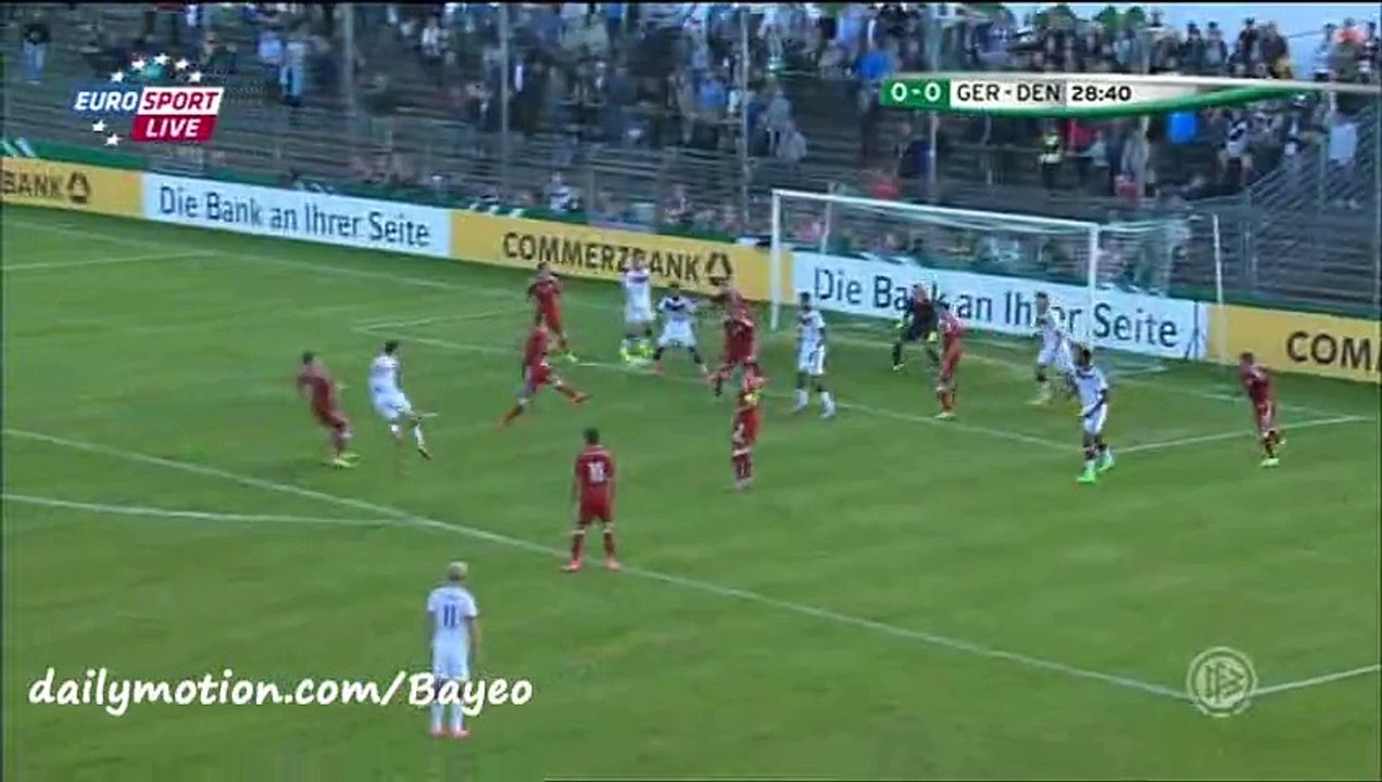 Disallowed Goal - Germany U21 v. Denmark U21 - 03-09-2015