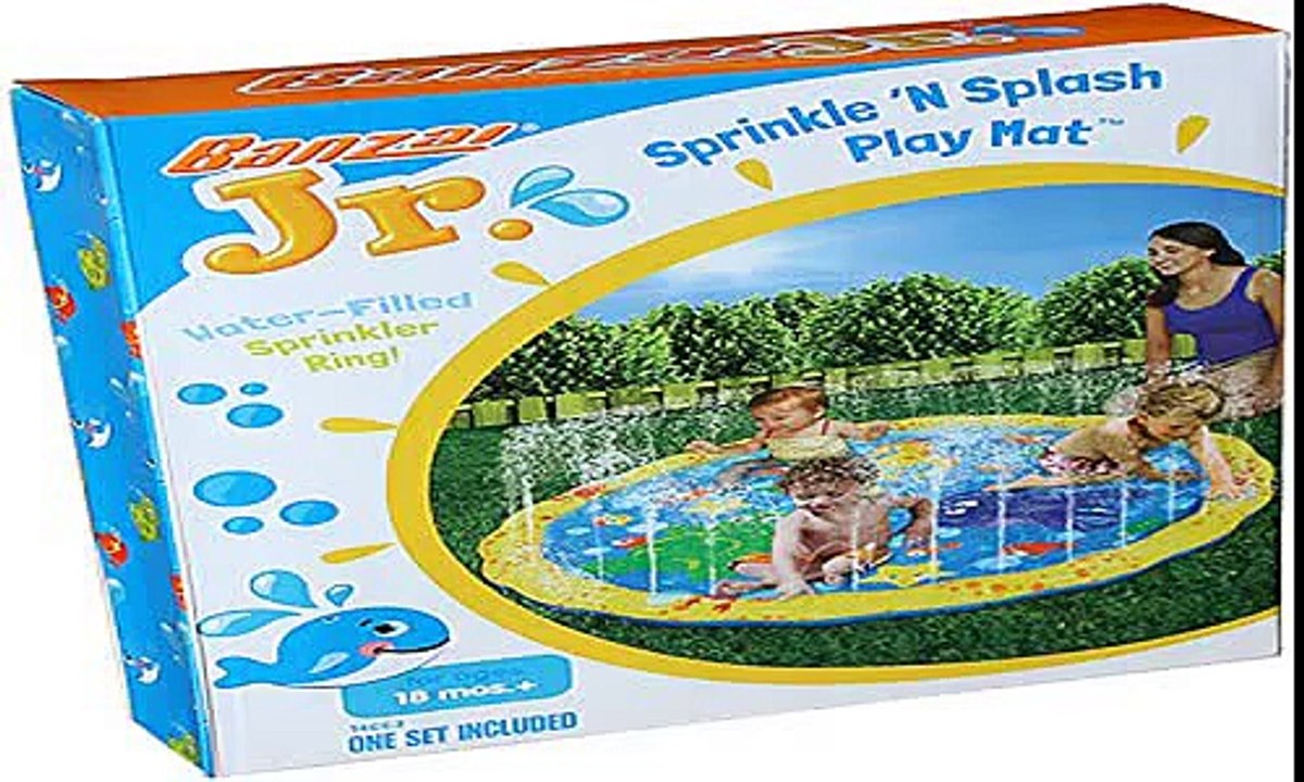 New Banzai Play Mat Jr. Sprinkle N Splash Water Toy Deal