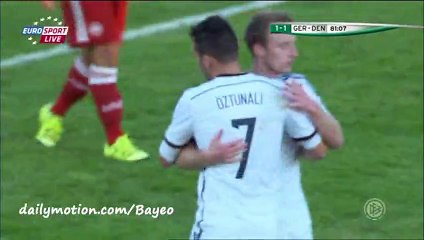 2-1 Oztunali Goal - Germany U21 v. Denmark U21 - 03-09-2015