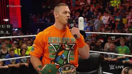John Cena vs. Seth Rollins Contract Signing Raw Aug. 17 2015