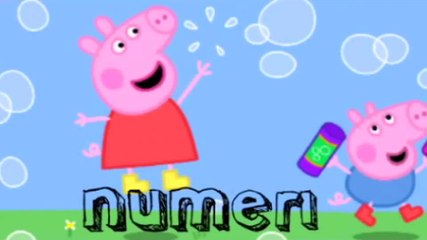 Numeri per bambini in italiano- peppa pig