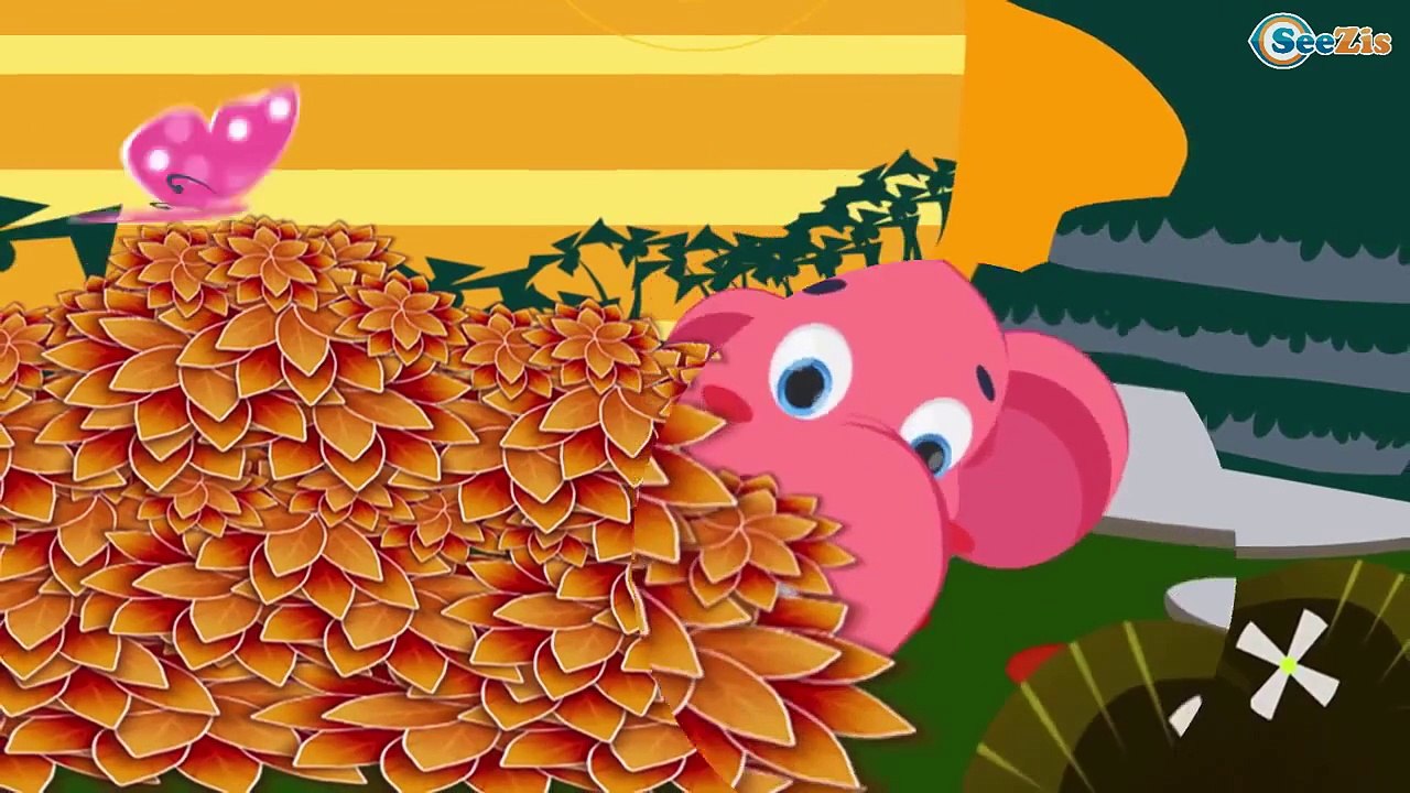 Learn wild animals - Elephant - Educational & Developing Cartoon for Babies and Toddlers in English