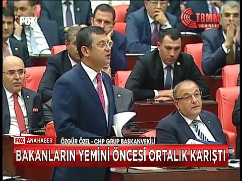 Meclis'te Muhalefet blok oldu Bakanların yemininde ortalık karıştı