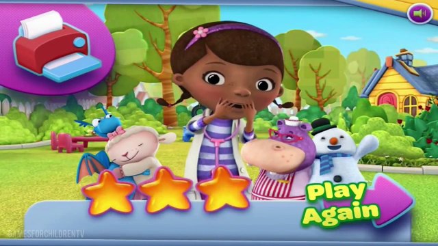 Doc McStuffins Full Game Episode of Check up Time Complete Walkthrough Cartoon for Kids Game by