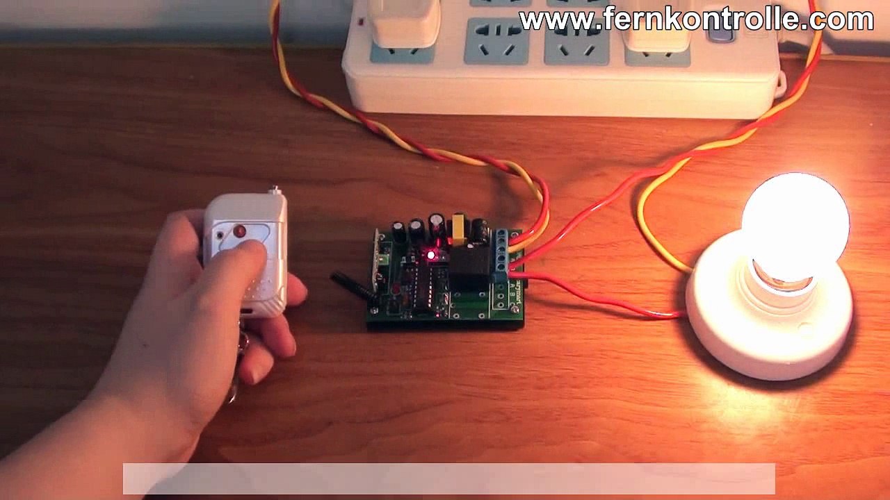 funklichtschalter fernsteuern ein AC Lampe durch RF Empfaenger mit Erinnerung/Sender funkschalter mit fernbedienung