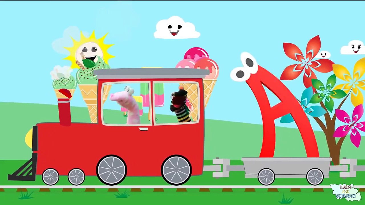 Alphabet Train  learn a   z  abc letter and alphabet train for children Songs for Children