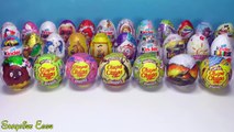 30 Surprise Eggs Peppa Pig Kinder Surprise Angry Birds Disney Sofia Fairy Toys Zaini Chupa Chups