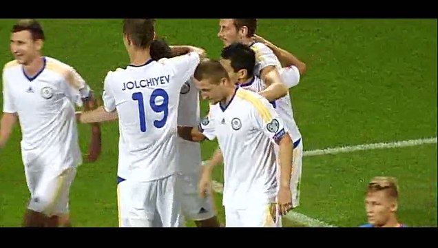 Goal Logvinenko - Czech Republic 0-1 Kazakhstan - 03-09-2015 Euro - Qualification