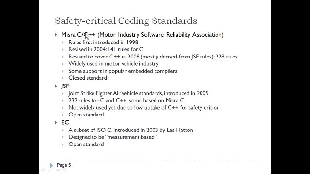 SAFETY-CRITICAL CODING AND TESTING TRENDS