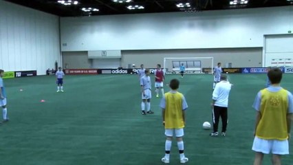2012 NSCAA -  Opponents defending High & Making Third Man Runs in Behind the Defense - Part 6