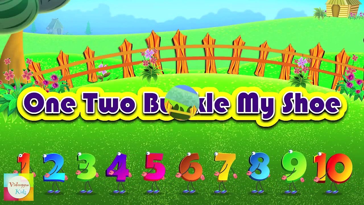 One Two Buckle My Shoe Nursery Rhyme Number Song For Children