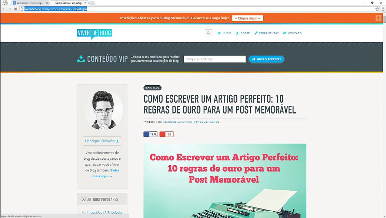 Como Escrever um Artigo Perfeito para Seu Blog