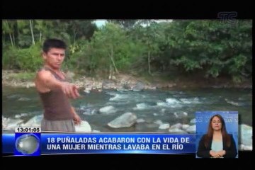 Menor de edad habría matado a una mujer con 18 puñaladas