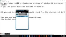 join my minecraft windows 10 beta server