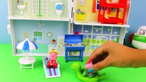 New Peppa Pig Holiday Plane episode Play Doh George Daddy pig Jumbo jet Airplane Toys 2015
