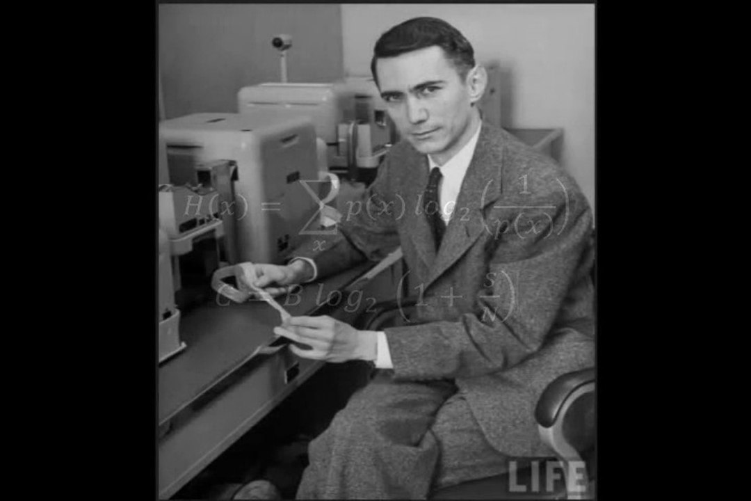 Colorisation of a photograph of Claude Shannon