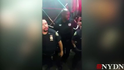 Raw: Police beat man at 2014 Washington Heights block party