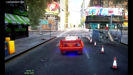 301  Custom Disney Pixar Cars Lightning McQueen in Orange, Green and Red for Elsa Frozen The Snow Qu