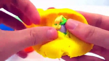 Download Video: LEARN COLORS for Children Play Doh Surprise Eggs Peppa Pig Batman Cars HULK Toys Playdough 4 Kids