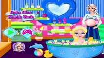 Disney Frozen Games - Princess Baby Elsa Bubble Bath August 2015 - Dora the Explorer