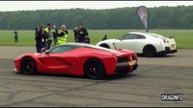 Ferrari LaFerrari Vs Nissan GTR Drag Race