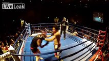 Old Shaky MMA Fighter Takes Out Young Fighter (Must See To Believe)