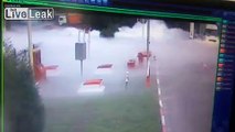 Propane leak and an explosion at a gas station