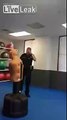 Police Officer Demonstrates his Double Kick Technique