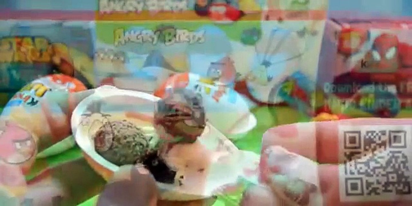 3 HUEVOS KINDER SORPRESA JOY EN ESPAÑOL DE ANGRY BIRDS - JUGUETES DE ANGRY BIRDS JUEGOS 2015